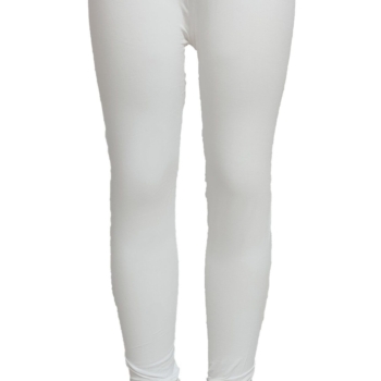 Laiqa Branded Full Length Leggings White OTF160